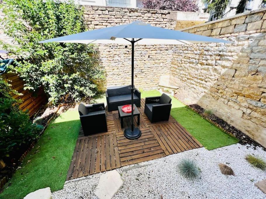 L'Eden, Apt 4 Prs Avec Jardin En Centre Ville 第戎 外观 照片